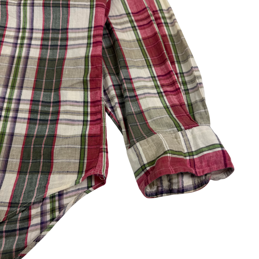 Ralph Lauren Plaid Long Sleeve Shirt Red