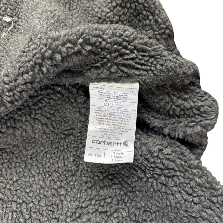 Carhartt Full-Zip Fleeced Hoodie Grey