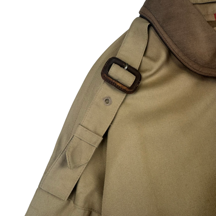 Burberry Nova Check Lined Trench Jacket Beige
