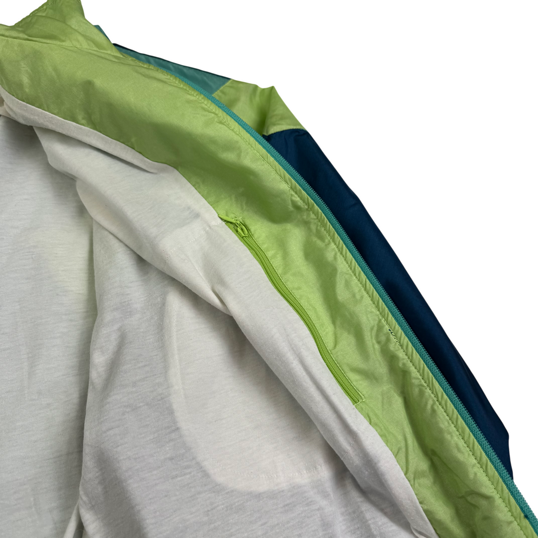 Nike 90's Classic Sports Full-Zip Embroidered Track Jacket Blue Teal