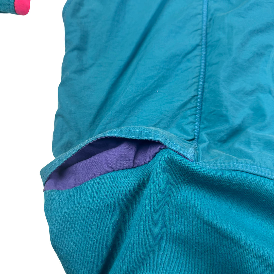 Vintage Nike 90's Embroidered Logo Sweatshirt Aqua Blue