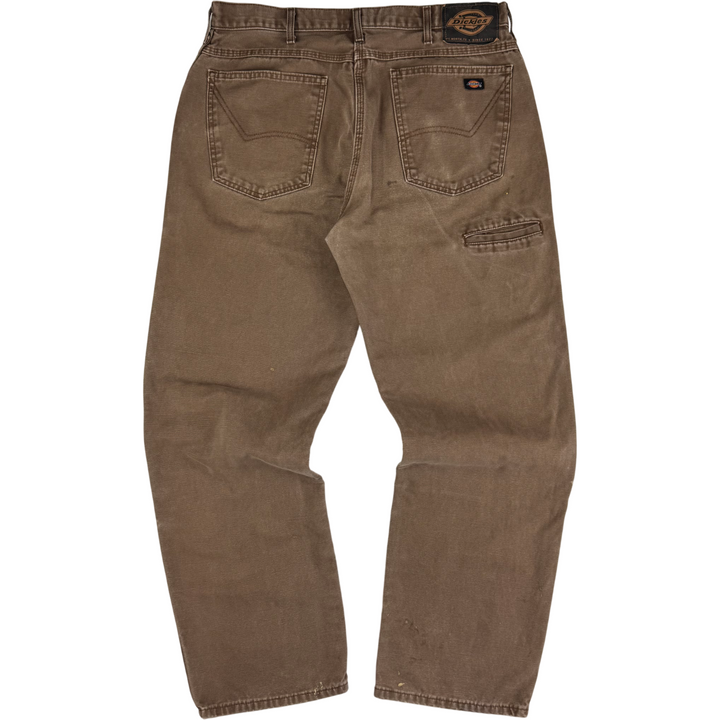 Dickies Double Knee Carpenter Workwear Trousers Brown