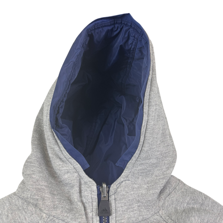 Adidas 90's Reversible Full-Zip Hooded Jacket Grey Navy