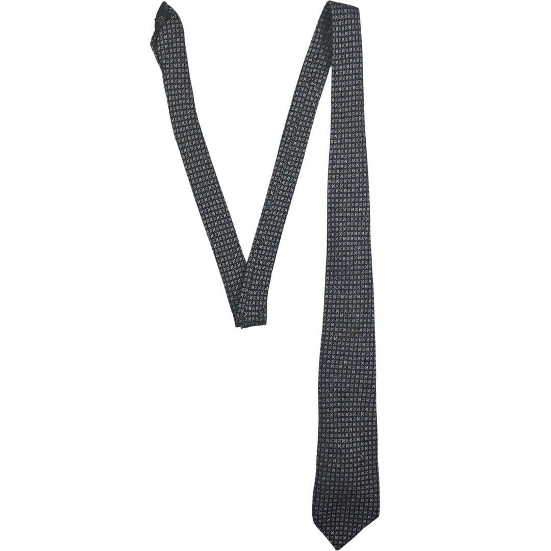 Celine Silk Tie Navy Blue