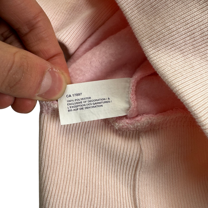 Gap Fleece Pullover Embroidered Hoodie Pink