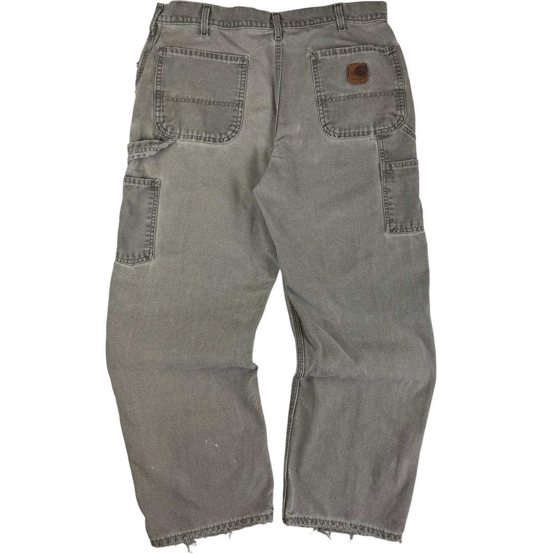 Carhartt Workwear Carpenter Trousers Faded Green