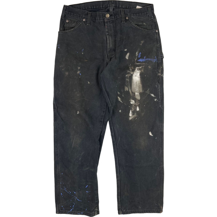 Dickies Carpenter Workwear Paint Splattered Trousers