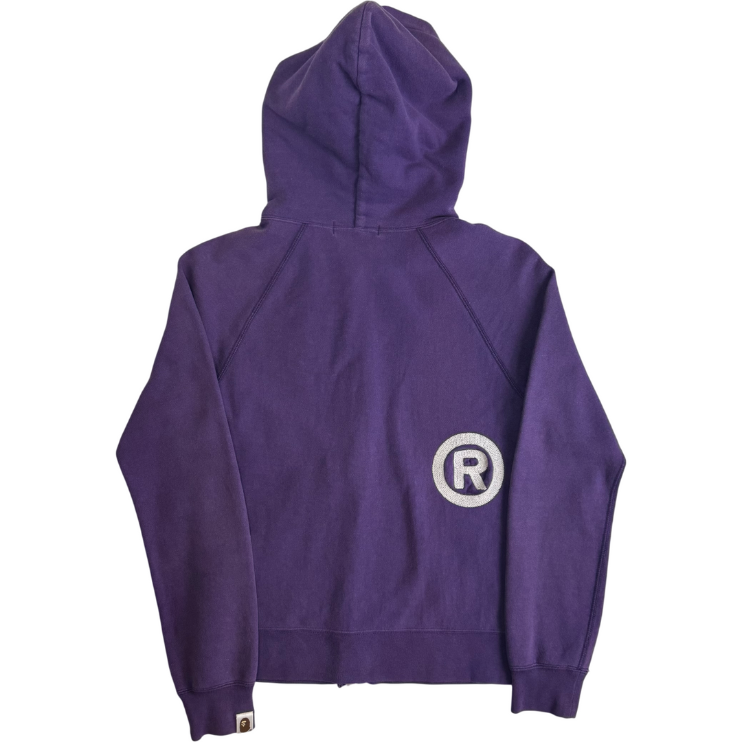A Bathing Ape Bape Full-Zip Hoodie Purple