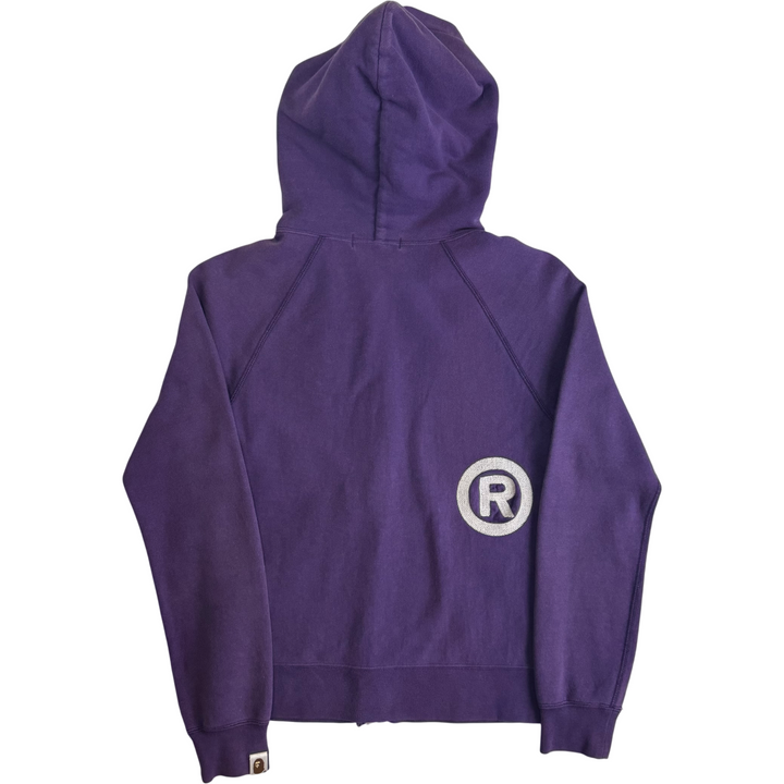 A Bathing Ape Bape Full-Zip Hoodie Purple