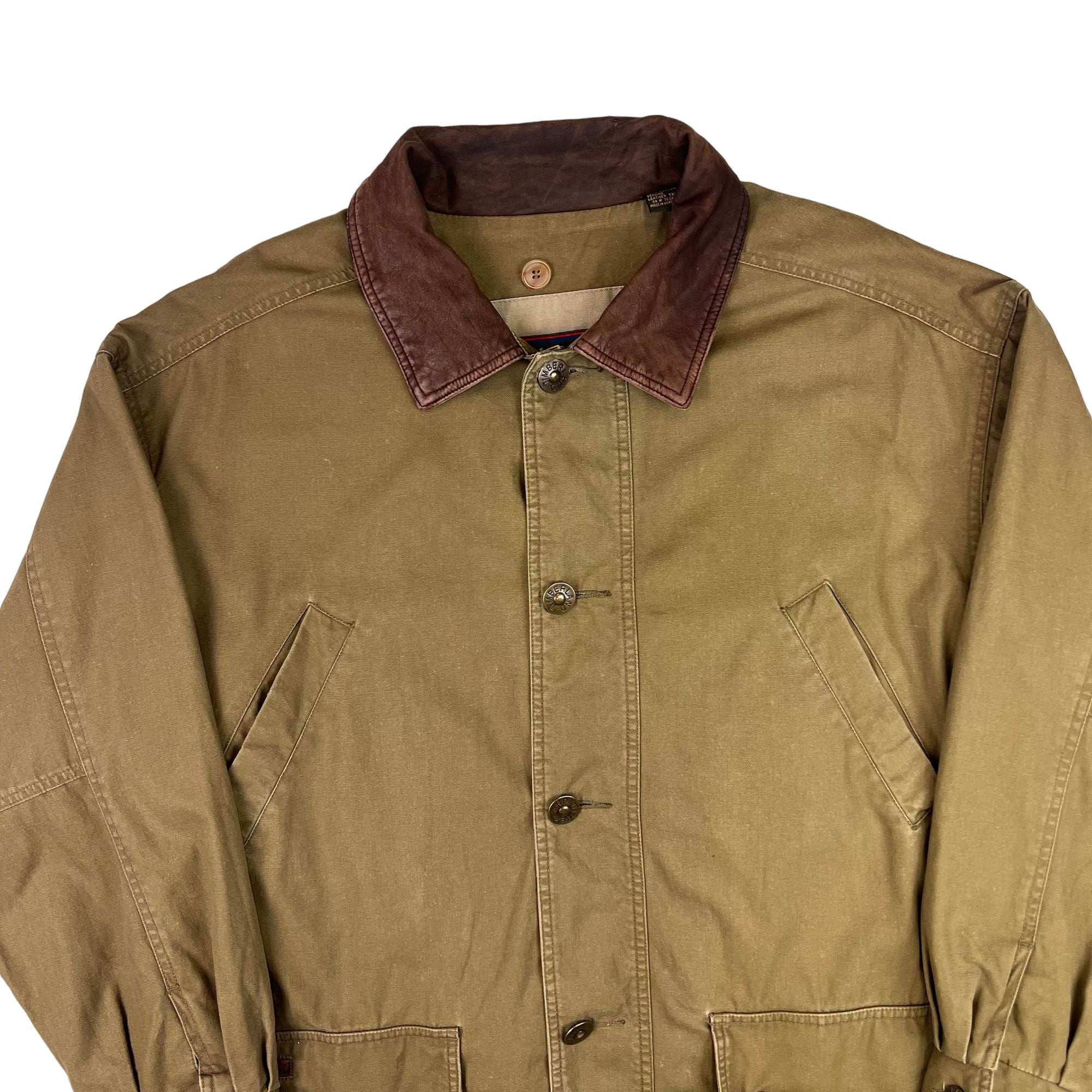 Timberland Weathergear Leather Trim Barn Jacket Brown | Bring It Back