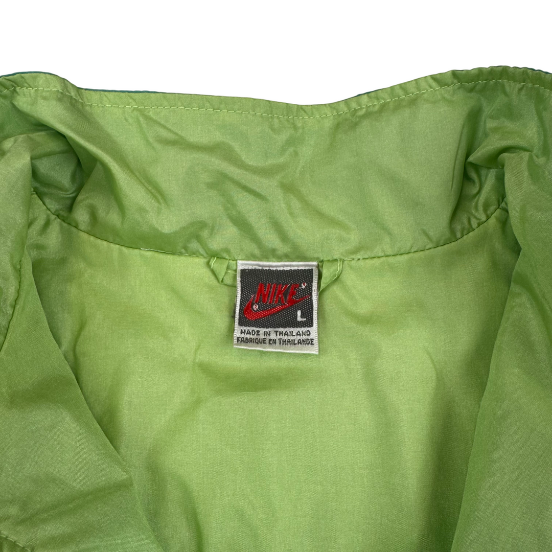 Nike 90's Classic Sports Full-Zip Embroidered Track Jacket Blue Teal