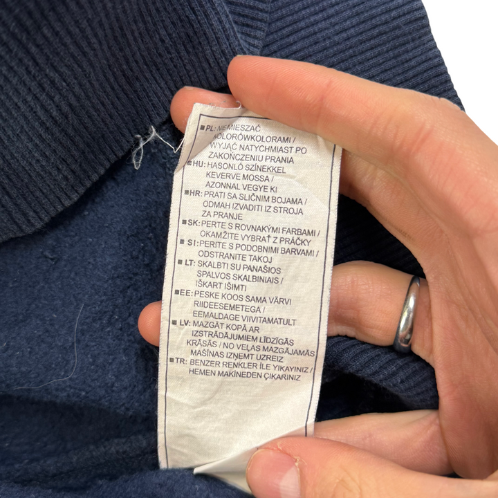 Nike 00's Mini Swoosh Embroidered Sweatshirt Navy