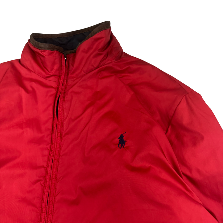 Vintage Polo Ralph Lauren Reversible Quilted Jacket Navy Red