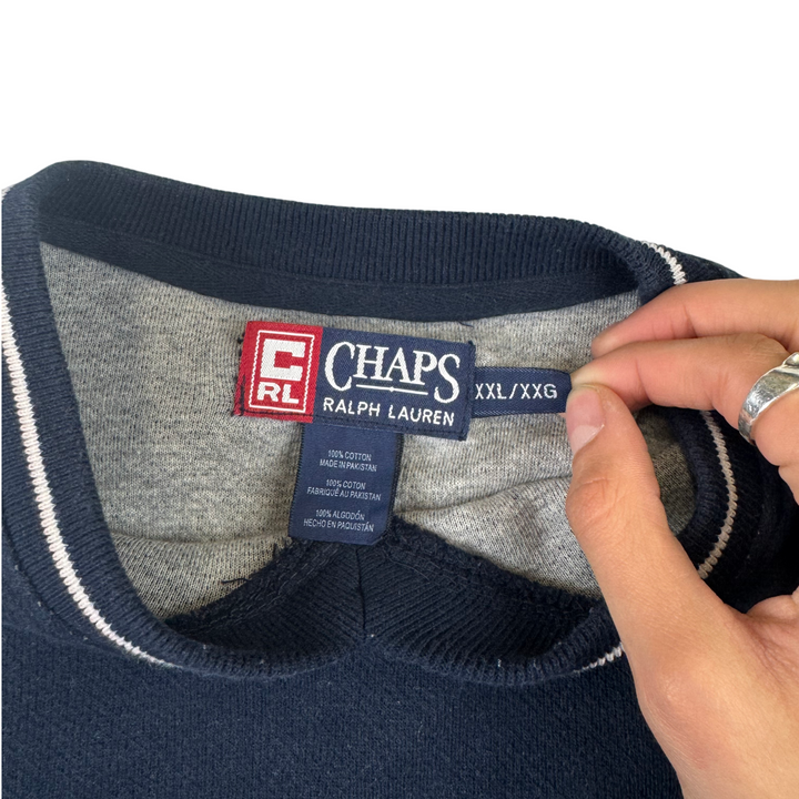 Ralph Lauren Chaps V-Neck Sweatshirt Navy