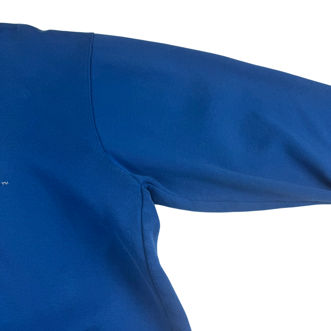 Vintage 90's Nike Duke Embroidered Pullover Hoodie Blue