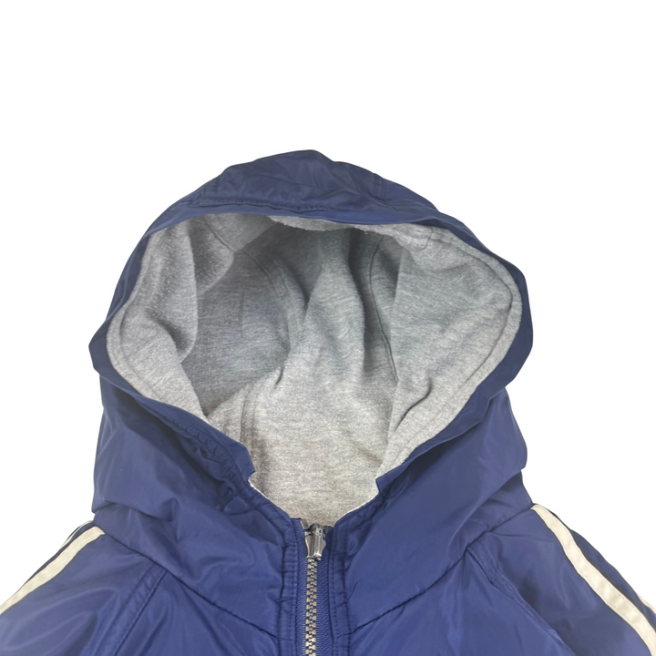 Adidas 90's Reversible Full-Zip Hooded Jacket Grey Navy