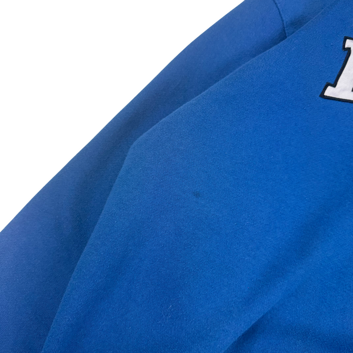 Vintage 90's Nike Duke Embroidered Pullover Hoodie Blue