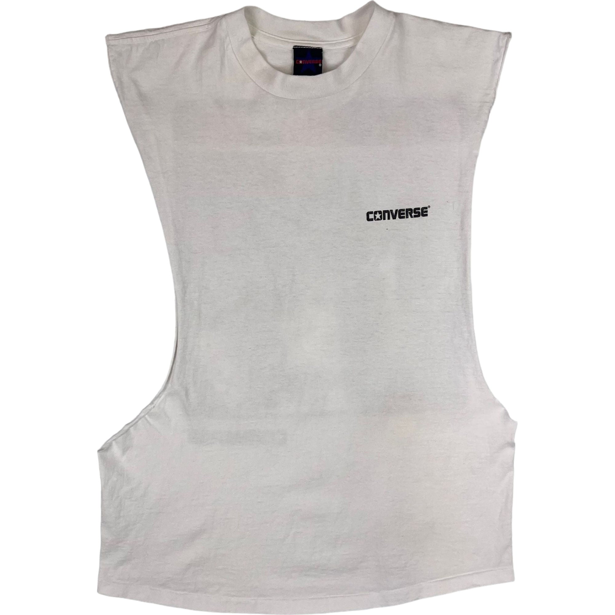 Converse Performance On A Higher Level Graphic Sleeveless T shirt Vest White Rare Bring It Back