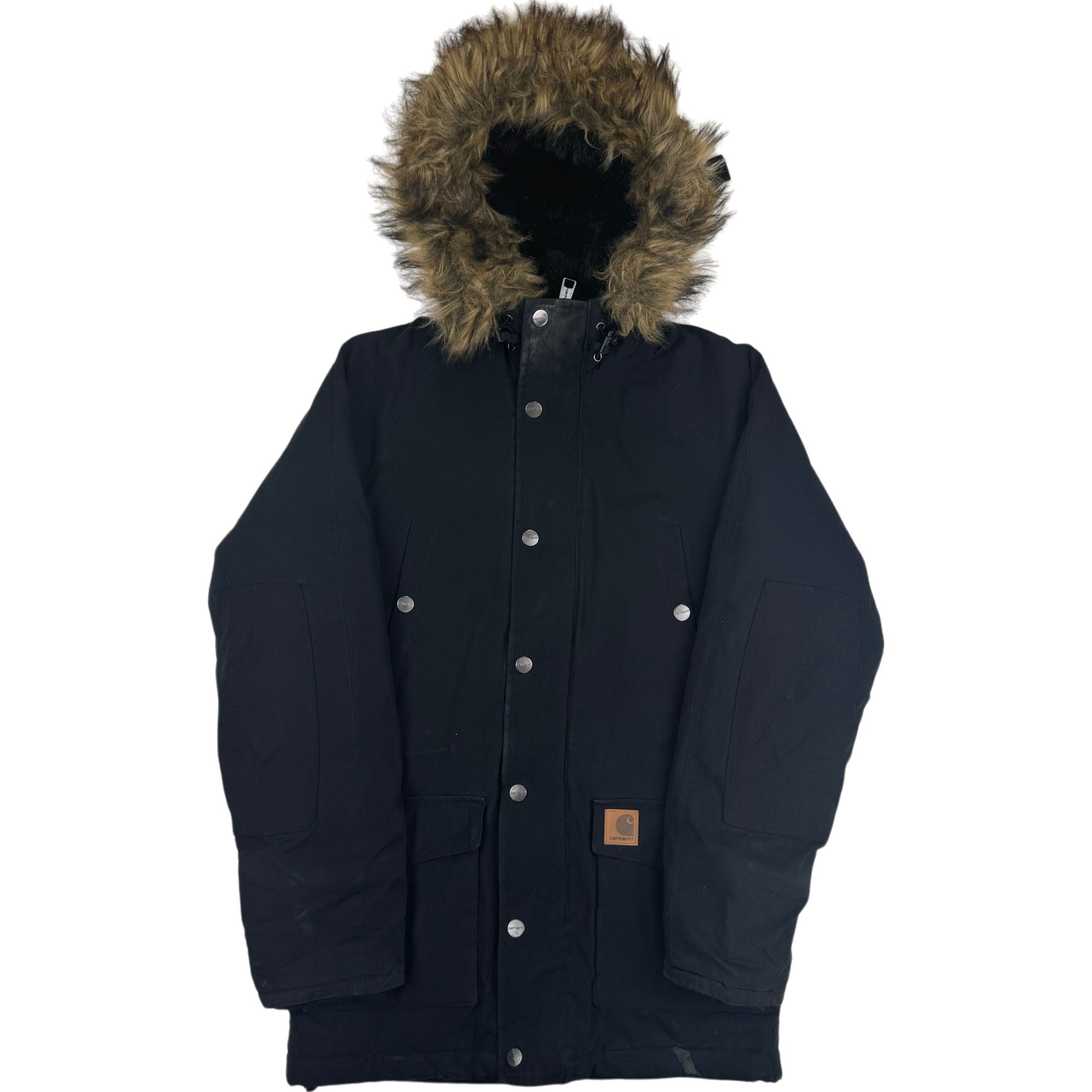 CarharttカーハートWIP Trapper ParkaブラックXL/R6 Carhartt WIP Trapper Parka Insulated Jacket Black | Bring It Back