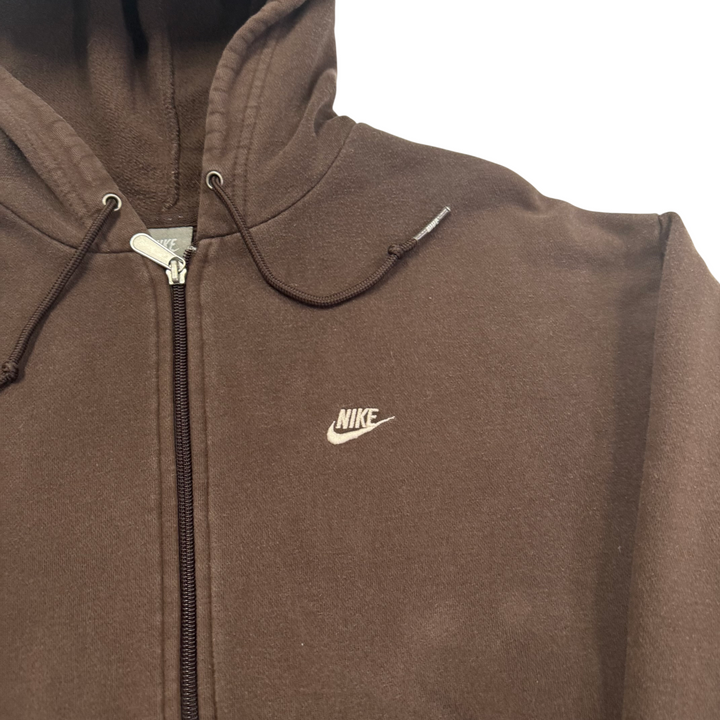 Nike 00's Zip Up Hoodie Brown