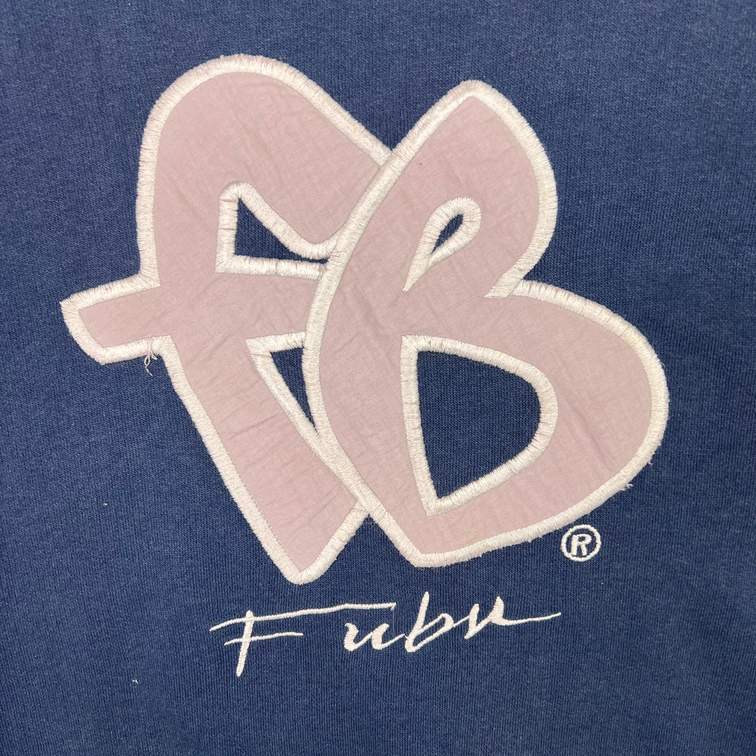 Vintage 90's FUBU Embroidered Logo Crewneck Sweatshirt Navy