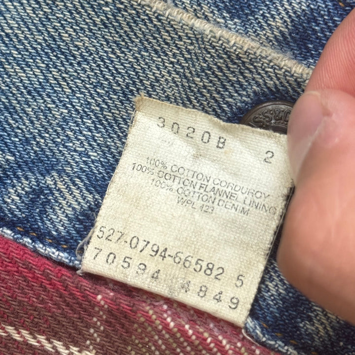 Vintage Levi's Flannel Lined Denim Vest Blue