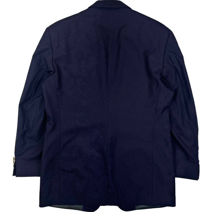 Burberry's 80's Pure Wool Single Breasted Blazer Navy