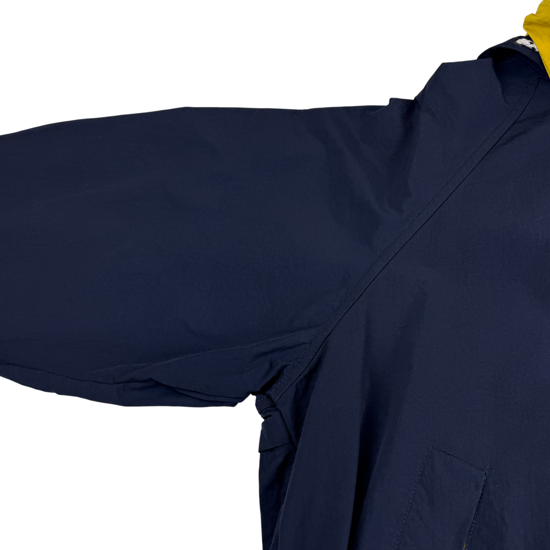 Tommy Hilfiger 90's Hooded Anorak Sailing Jacket Navy Yellow