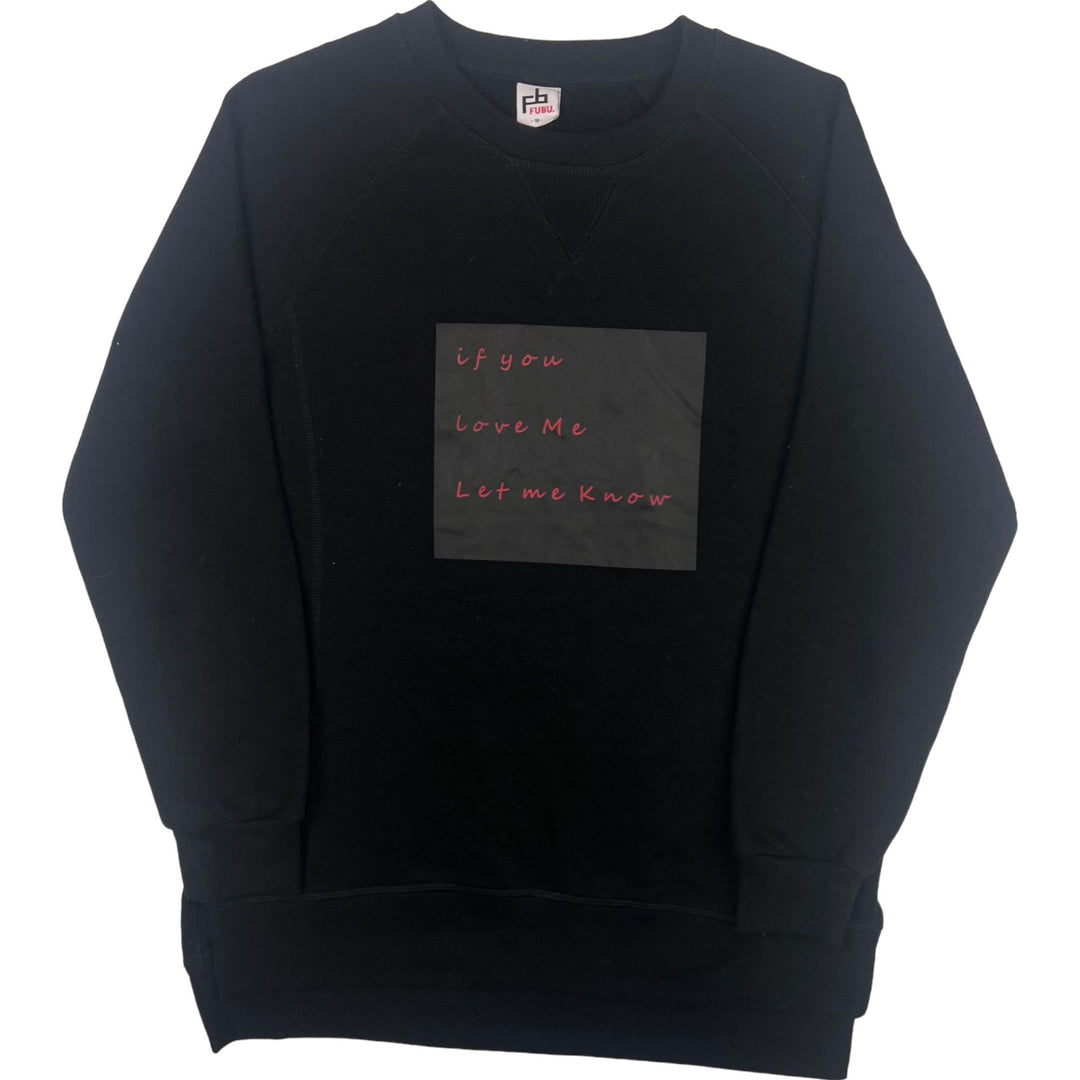 FUBU If You Love Me Graphic Sweatshirt Black