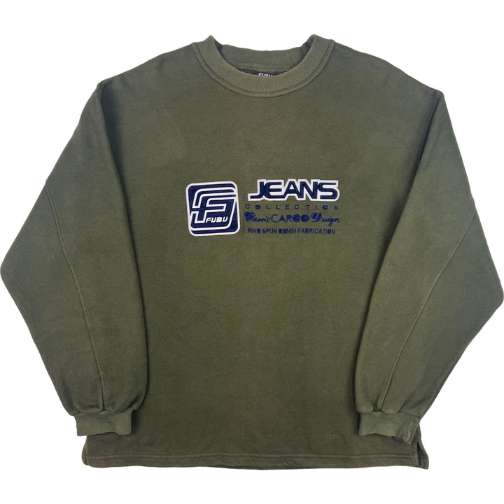 FUBU Collection Embroidered Logo Sweatshirt Green