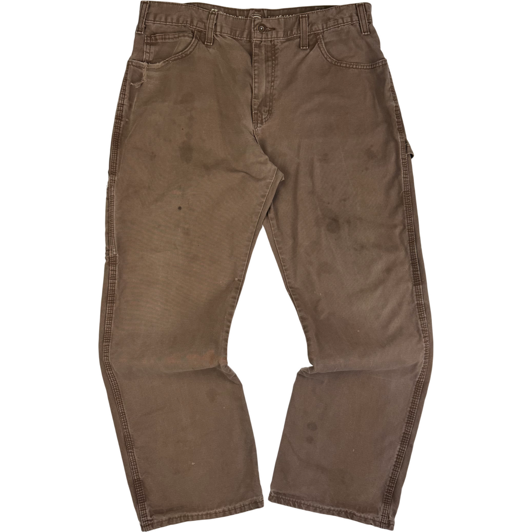 Dickies Workwear Carpenter Trousers Brown