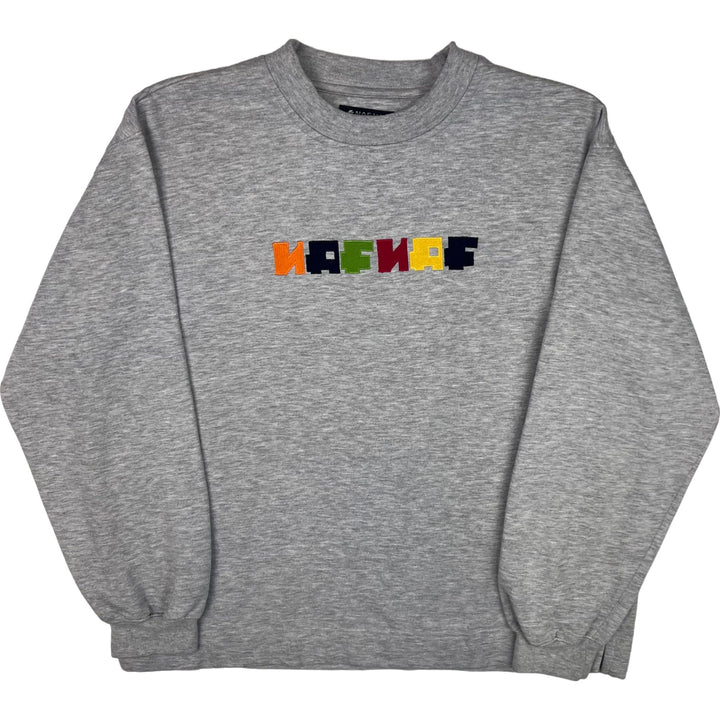 Naf Naf Embroidered Logo Sweatshirt Grey