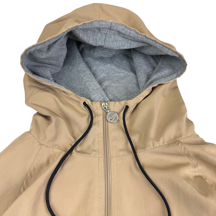 Nike 00's Full-Zip Hooded Track Jacket Beige