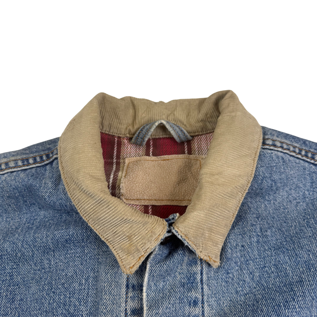 Vintage Levi's Flannel Lined Denim Vest Blue