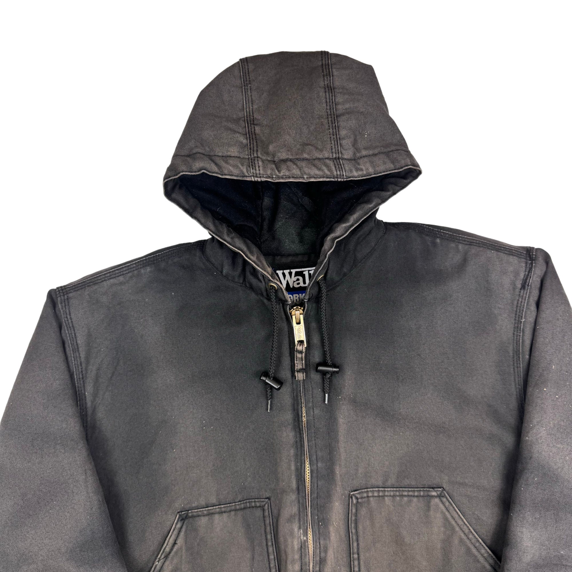 Vintage Walls Active Style Workwear Jacket Black Sunfaded | Bring
