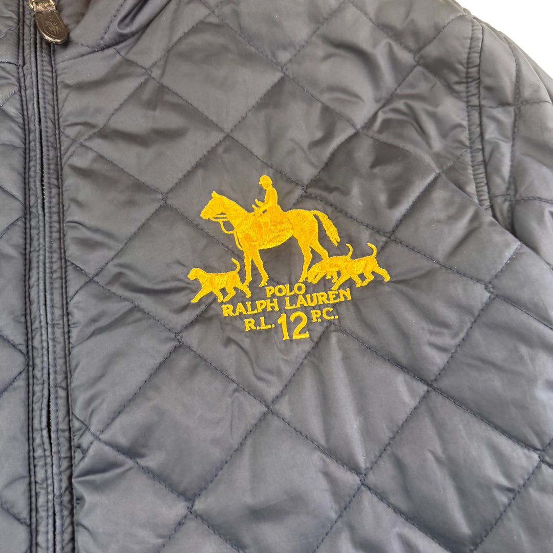 Vintage Polo Ralph Lauren Reversible Quilted Jacket Navy Red