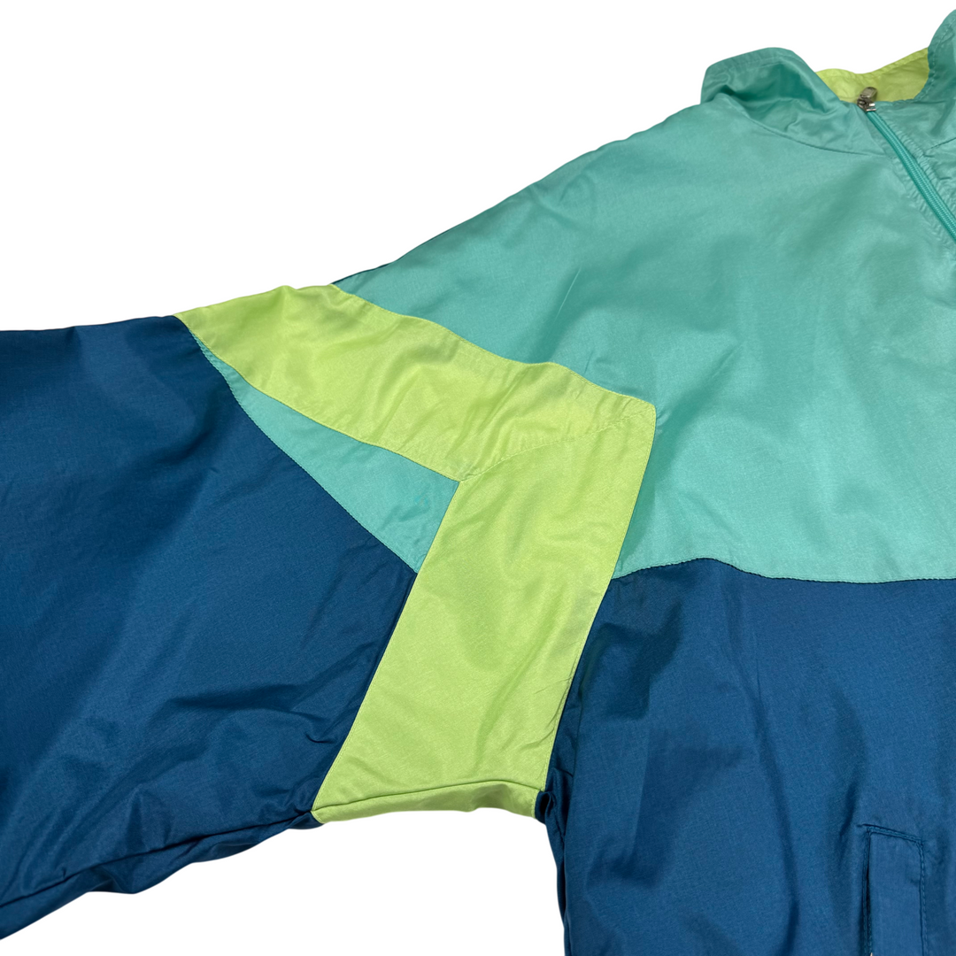 Nike 90's Classic Sports Full-Zip Embroidered Track Jacket Blue Teal