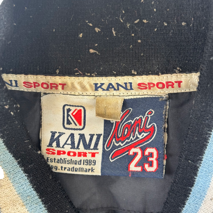 Vintage Kani Sport 90's Brooklyn NYC Varsity Jacket Black