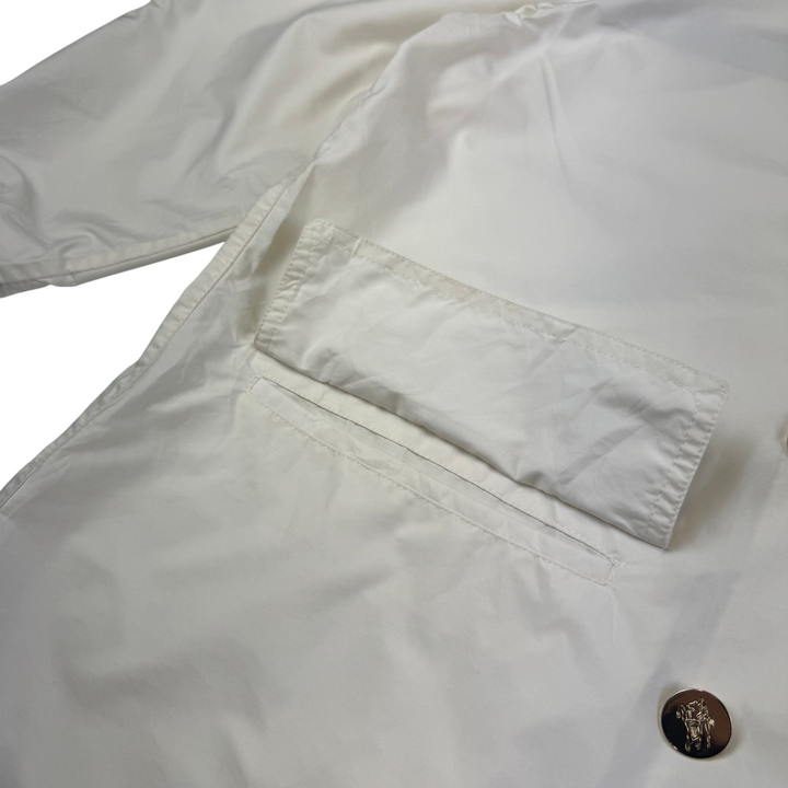 Vintage Burberrys 80's Double-Breasted Short Trench Coat White
