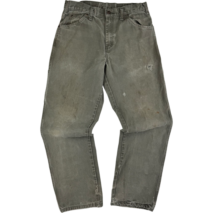 Dickies Workwear Carpenter Trousers Green