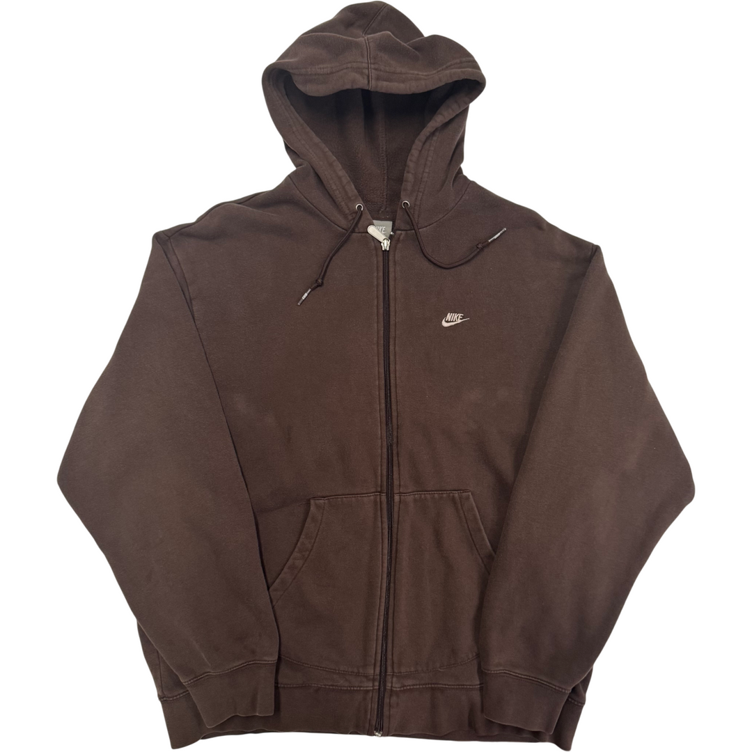 Nike 00's Zip Up Hoodie Brown