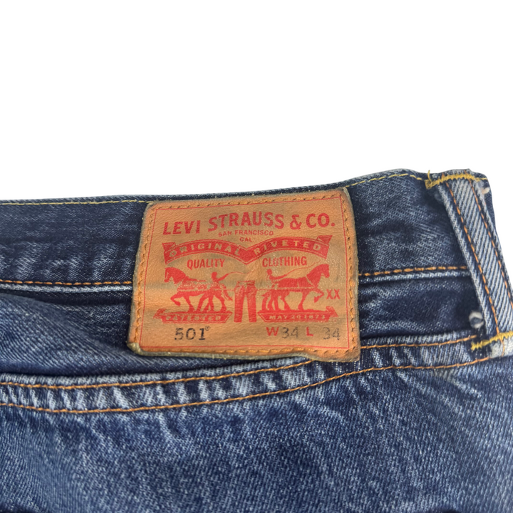 Levi's 501 Original Fit Straight Leg Jeans Blue