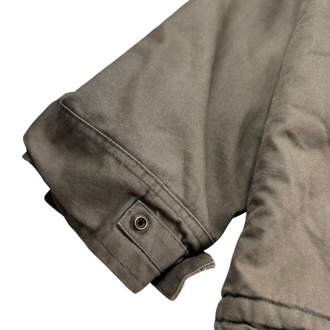 Dickies Sherpa Lined Full-Zip Workwear Jacket Khaki Green