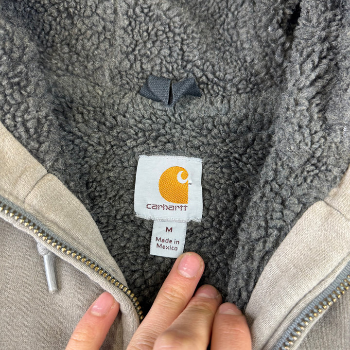 Carhartt Full-Zip Fleeced Hoodie Grey