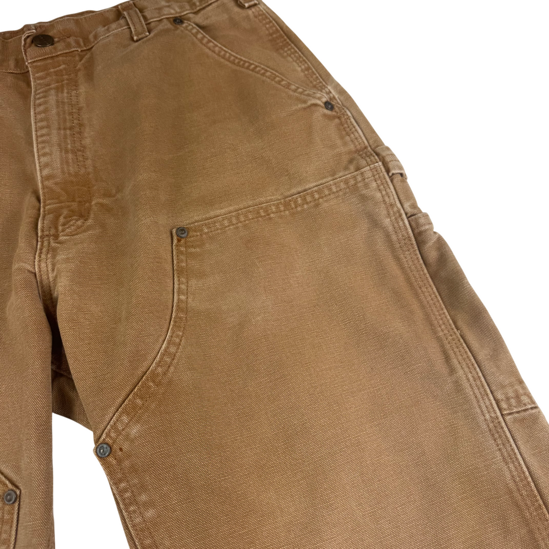 Carhartt Double Knee Carpenter Workwear Trousers Brown