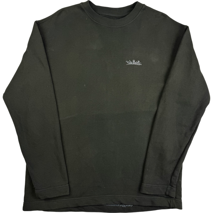 Vintage 00's Energie Graphic Crewneck Sweatshirt Black Grey