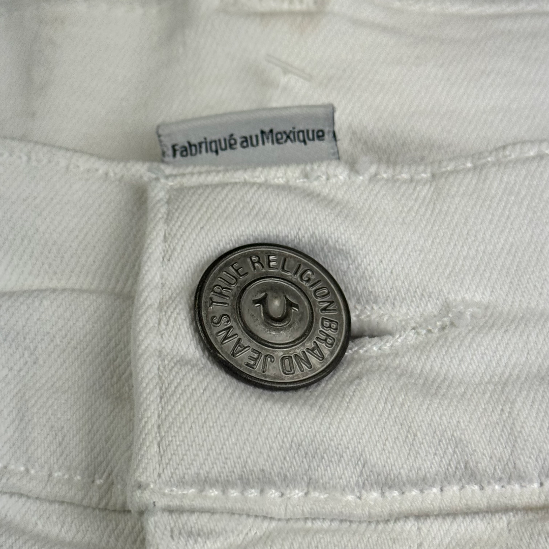 True Religion Denim Shorts White