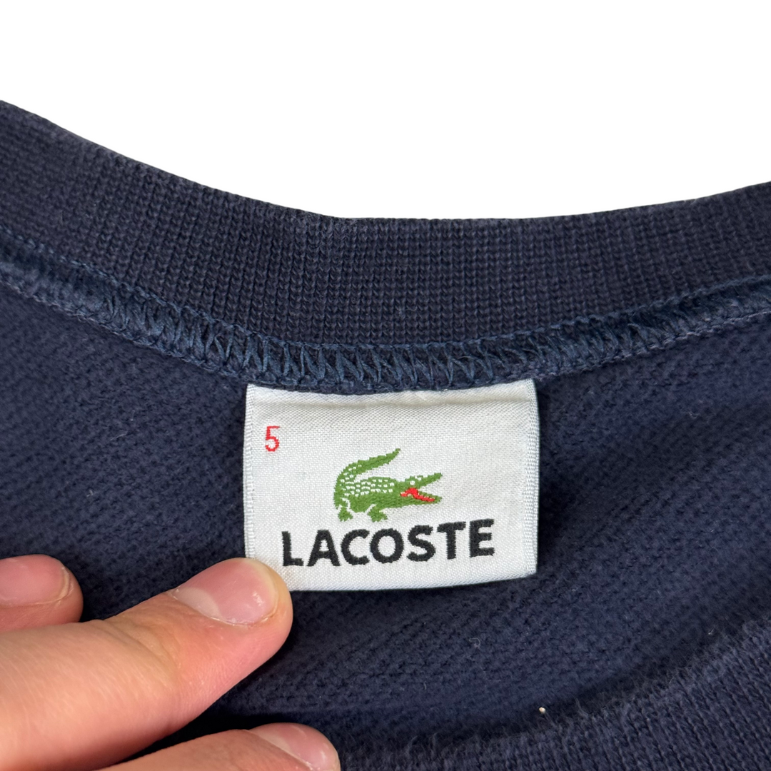 Lacoste Embroidered Logo Sweatshirt Navy