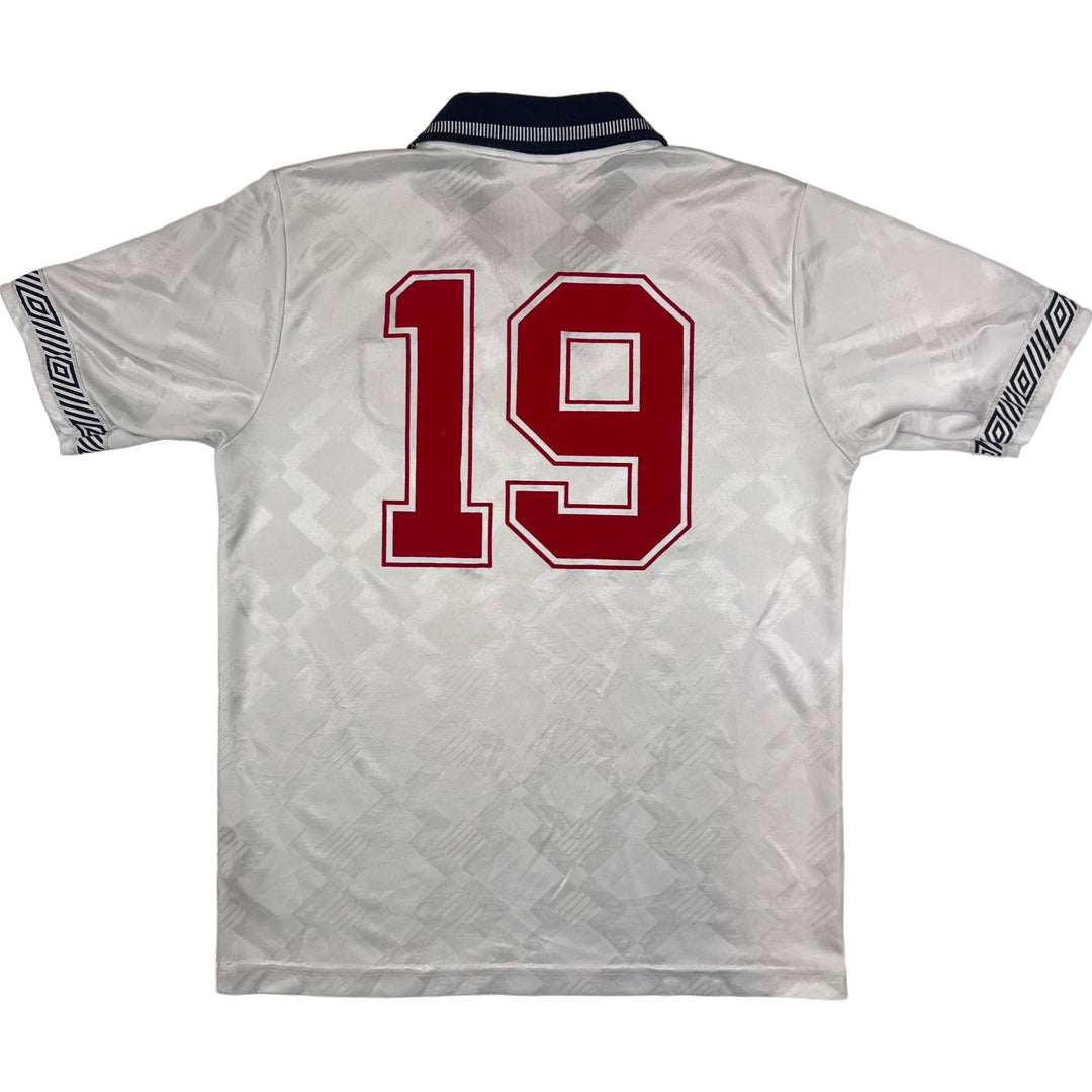 Umbro England 1990-92 Home Shirt #19 (Gascoigne) White