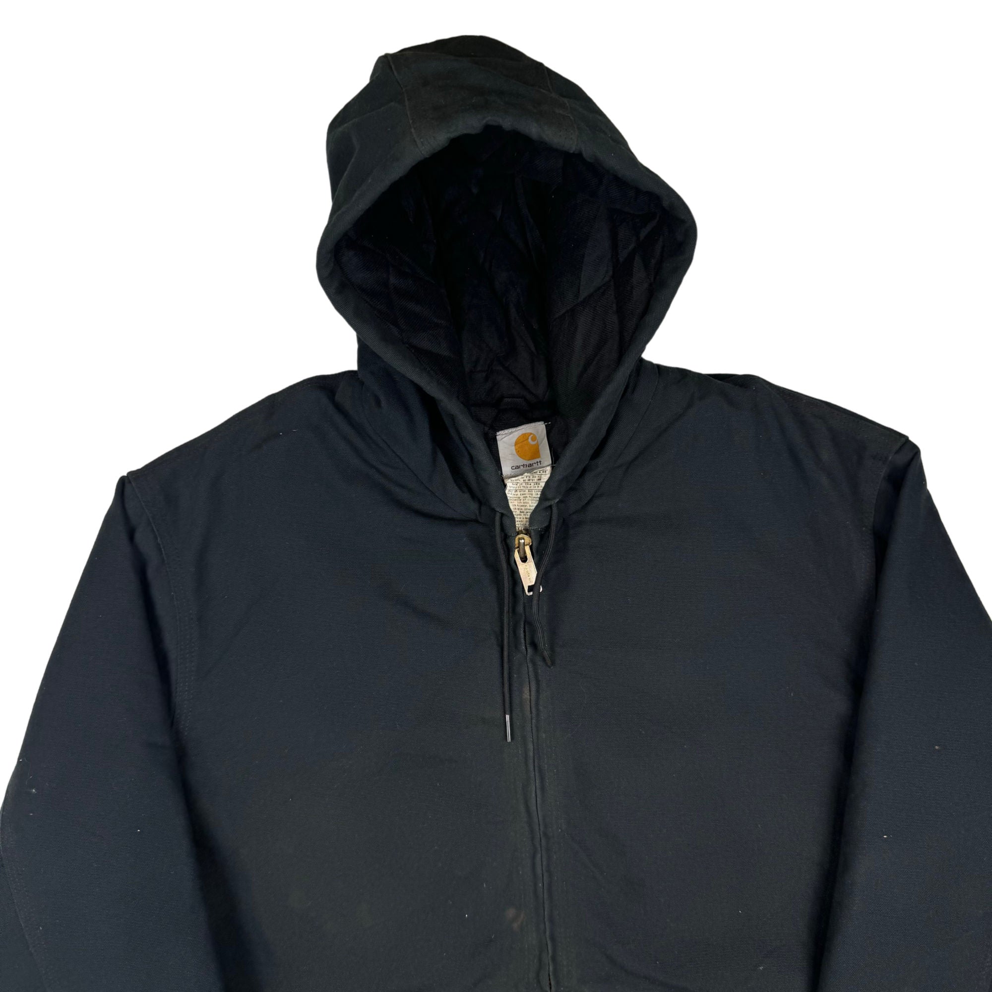 Carhartt Active Workwear Hooded Jacket Black J140 BLK | Bring It Back